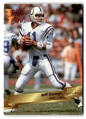1993 Wild Card #80 Jeff George - Football Card Single