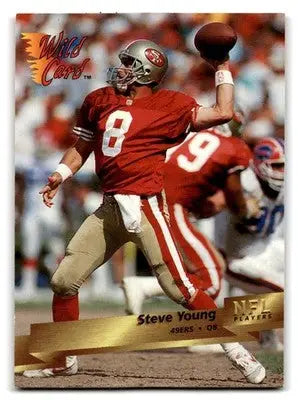 1993 Wild Card Football Steve Young #2 San Francisco 49ers - Football Card Single
