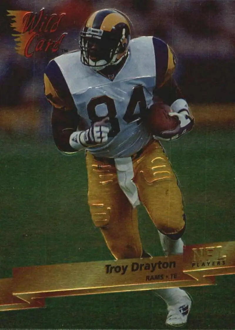1993 Wild Card Superchrome #215 Troy Drayton NM Near Mint RC Rookie ID:79546 - Football Card Single