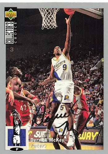 1994-95 Collector’s Choice Silver Signature #9 Derrick McKey NM-MT Pace ID:81287 - Basketball Card Single