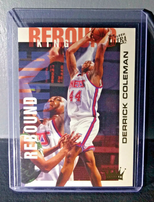 1994-95 Derrick Coleman Fleer Ultra Rebound King #1 Basketball Card - Basketball Card Single