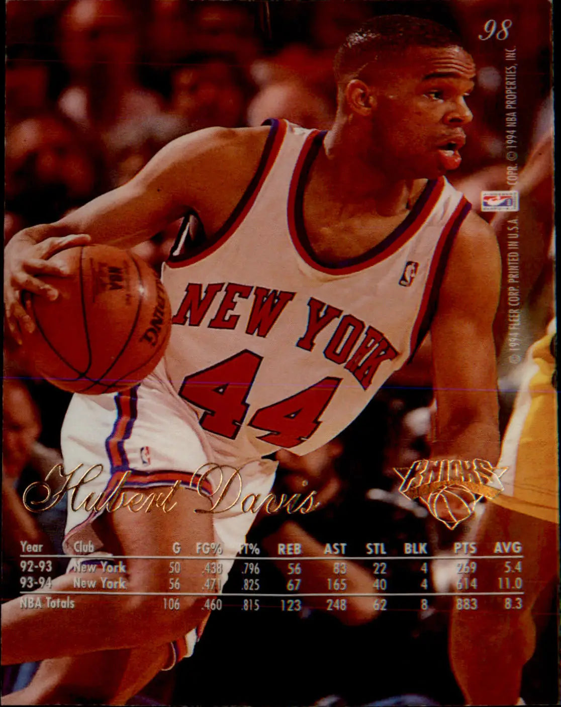 1994-95 Flair #98 Hubert Davis - Basketball Card Single