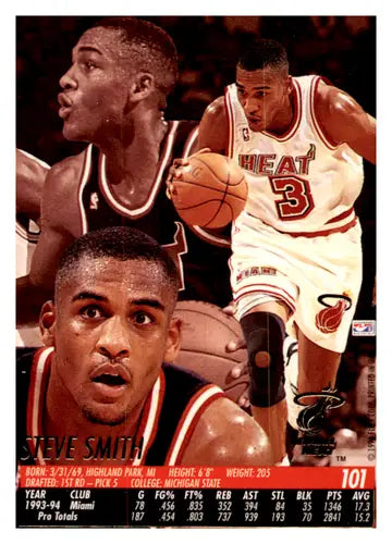 1994-95 Fleer Ultra #101 Steve Smith NM Near Mint Heat ID:45155 - Basketball Card Single