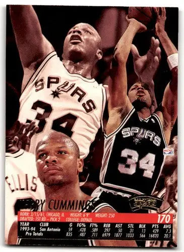 1994-95 Fleer Ultra #170 Terry Cummings EX/NM Spurs ID:42998 - Basketball Card Single