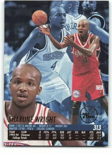 Original gloss Fleer Ultra Sharone Wright 1994-95 rookie basketball card
