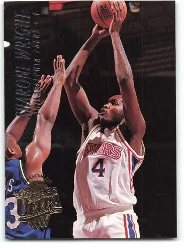 Original gloss Fleer Ultra Sharone Wright basketball card from 1994-95 Rookie series