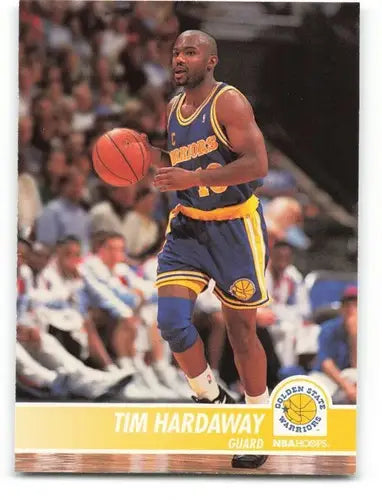 Original gloss of Tim Hardaway basketball card from 1994-95 Hoops Warriors collection
