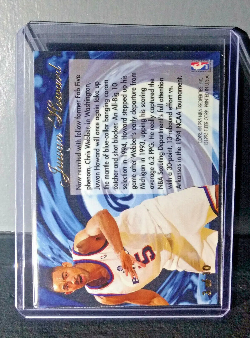 1994-95 Juwan Howard Flair #3 Waves of the Future Basketball Card - Basketball Card Single