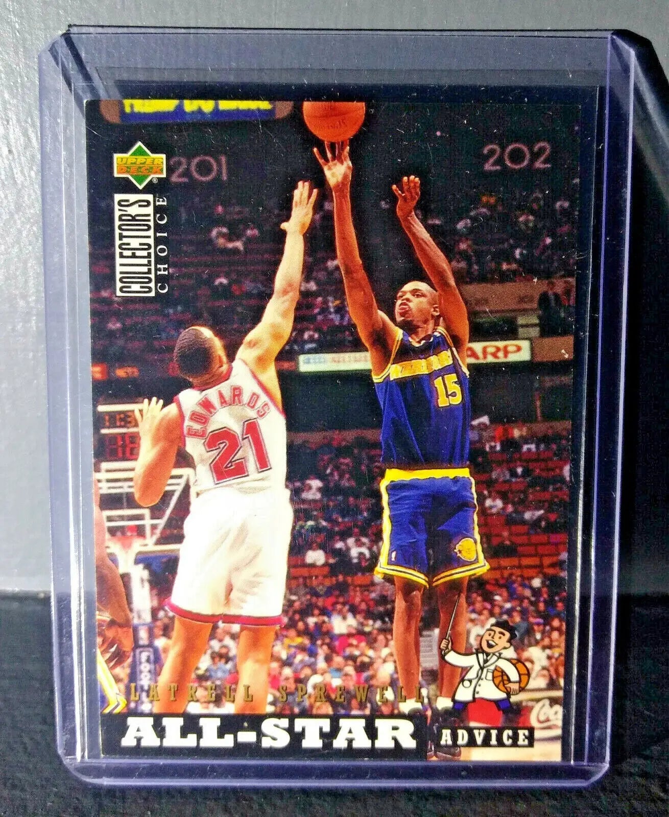 1994-95 Latrell Sprewell Upper Deck Collector’s Choice #198 Basketball Card - Basketball Card Single