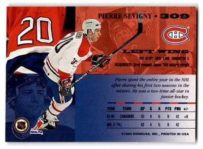 1994-95 Leaf #309 Pierre Sevigny - Hockey Card Single