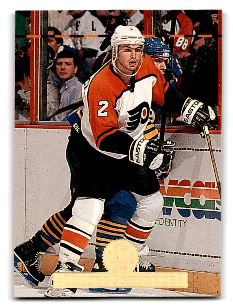 1994-95 Leaf #37 Dimitri Yushkevich - Hockey Card Single