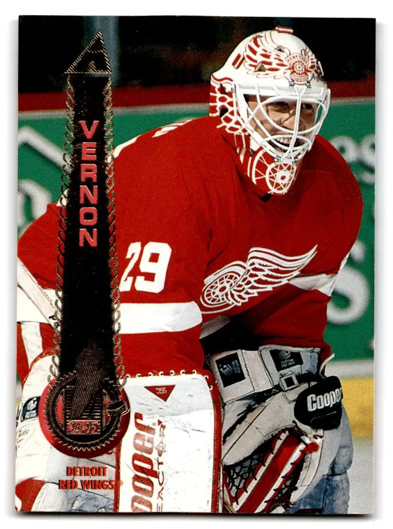 1994-95 Pinnacle #377 Mike Vernon - Hockey Card Single
