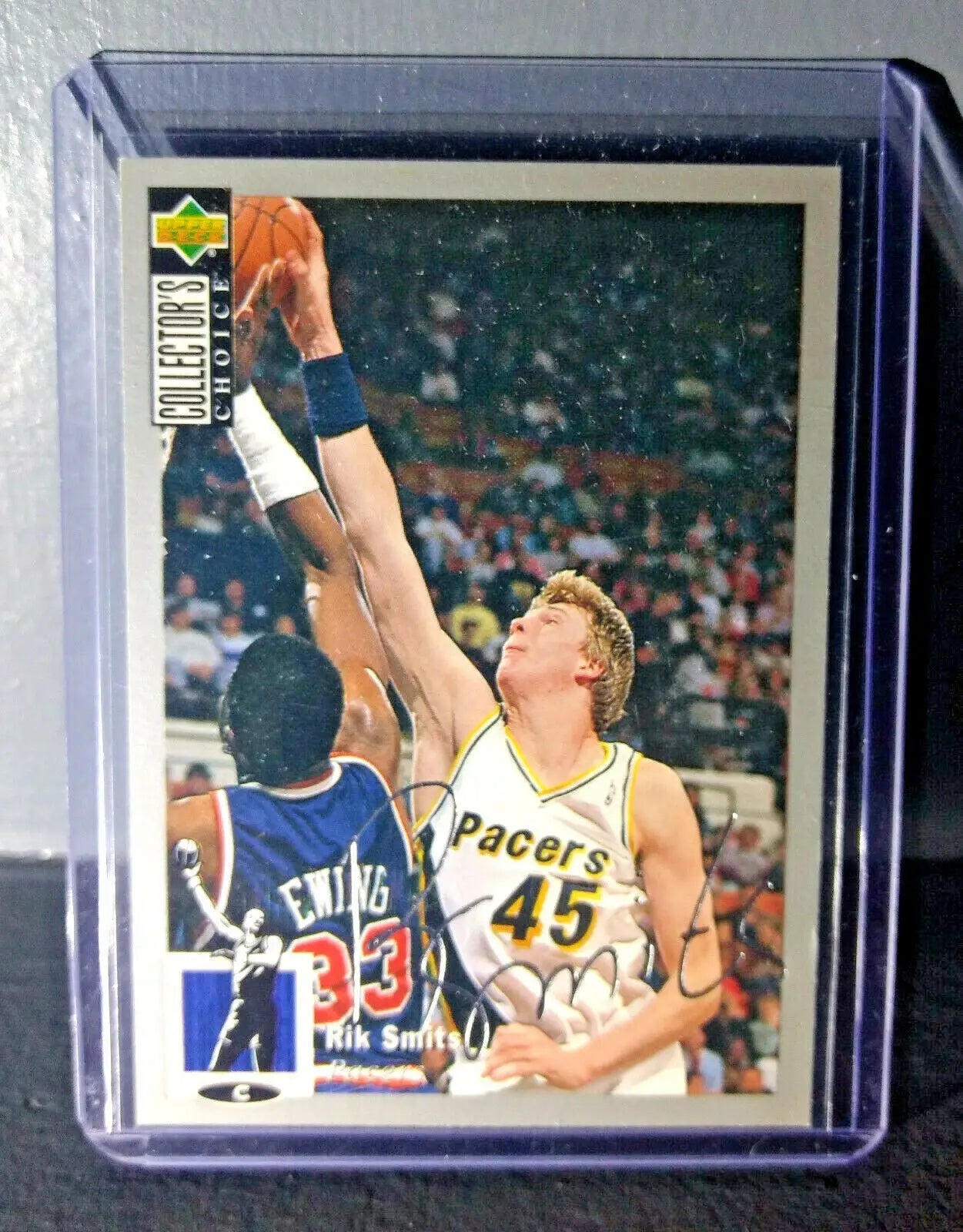 1994-95 Rik Smits Upper Deck Collector’s Choice Silver Signature #45 Card