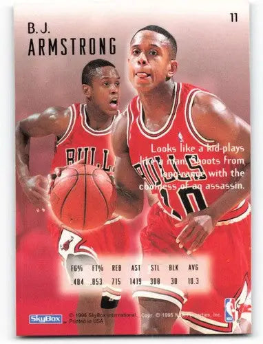 1994-95 SkyBox Emotion #11 B.J. Armstrong NM Near Mint Bulls ID:82577 - Basketball Card Single