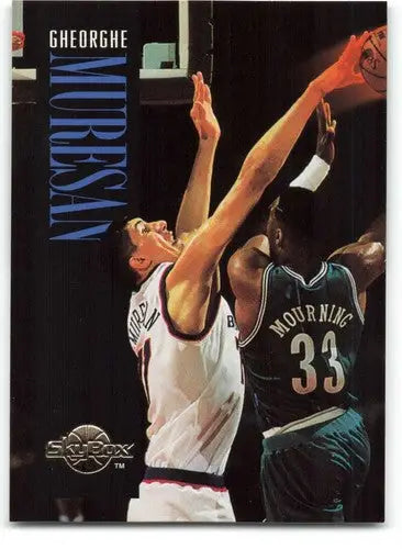 Original gloss Skybox Premium Gheorghe Muresan basketball card from 1994-95 season
