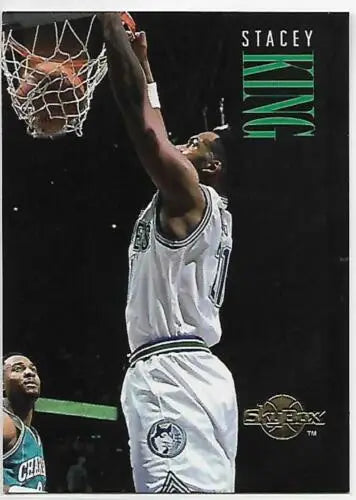1994-95 Skybox Premium Stacey King basketball card in original gloss near mint condition