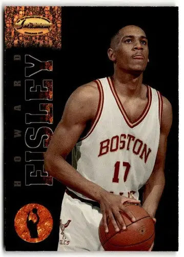 Original gloss of 1994-95 Ted Williams Howard Eisley basketball card featuring a basketball player holding a ball