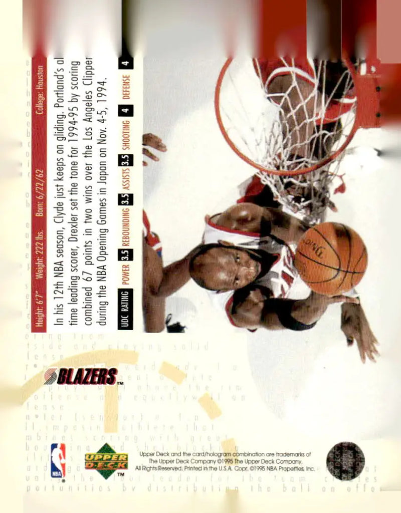 1994-95 Upper Deck #SE162 Clyde Drexler Special Edition - Basketball Card Single