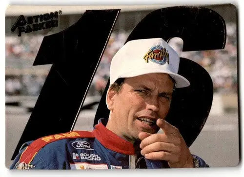Action Packed racing card featuring Ted Musgrave with original gloss and driver image