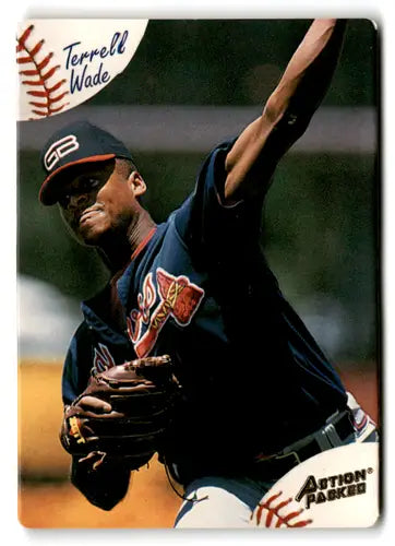 Original gloss Baseball card of Terrell Wade from 1994 Action Packed Minors series