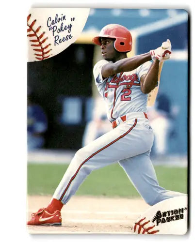 Original gloss baseball card featuring Pokey Reese from 1994 Action Packed Minors collection
