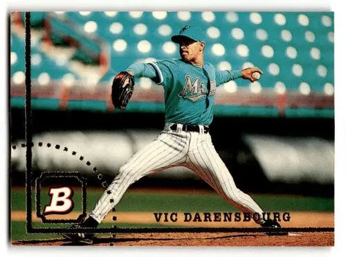 Vintage Vic Darensbourg Florida Marlins baseball card from 1994 Bowman series