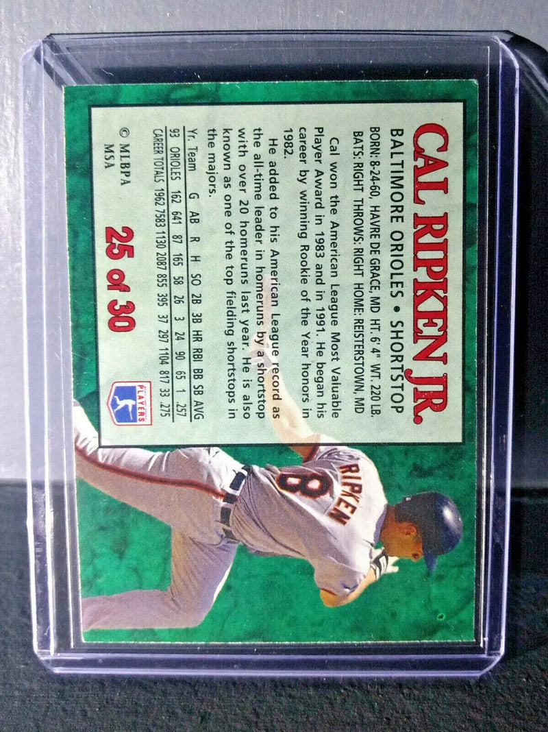 1994 Cal Ripken Jr. Post Collection #25 Baseball Card Baltimore Orioles - Baseball Card Single