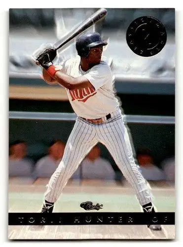 Torii Hunter Minnesota Twins baseball card from 1994 Classic Images series