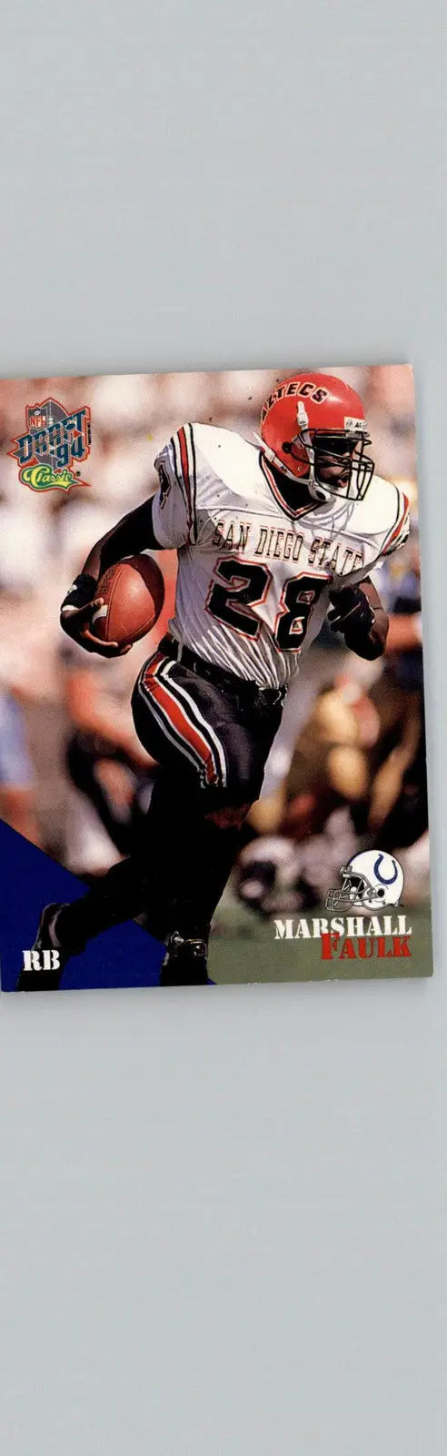 1994 Classic NFL Draft #3 Marshall Faulk Indianapolis Colts - Football Card Single