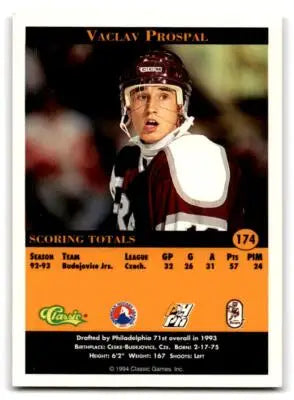 1994 Classic Pro Hockey Prospects #174 Vaclav Prospal - Hockey Card Single
