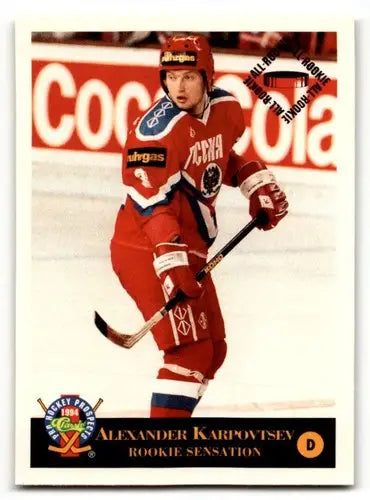 1994 Classic Pro Prospects #19 Alexander Karpovtsev Russia Hockey Ca ID:55496 - Hockey Card Single