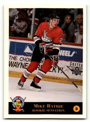 1994 Classic Pro Prospects #32 Mike Rathje Near mint or better EX/NM ID:63624 - Hockey Card Single