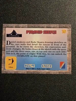1994 Collect-A-Card Stargate #75 Pyramid Sketch - Other