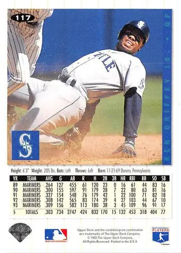 1994 Collector’s Choice #117 Ken Griffey Jr. NM-MT Mariners ID:81957 - Baseball Card Single