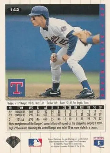 Original gloss Baseball card featuring David Hulse NM-MT from 1994 Collector’s Choice