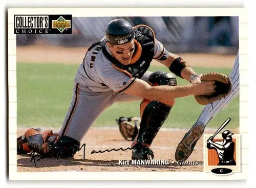 1994 Collector’s Choice #186 Kirt Manwaring San Francisco Giants Bas ID:63322 - Baseball Card Single