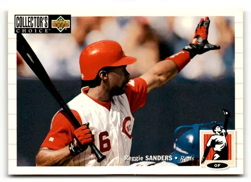 1994 Collector’s Choice #252 Reggie Sanders Cincinnati Reds Baseball Cards - Baseball Card Single