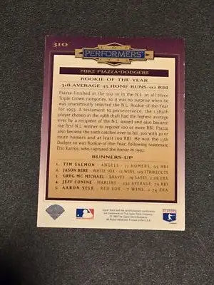 1994 Collector’s Choice #310 Mike Piazza - Baseball Card Single