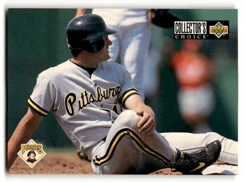 Original gloss baseball card featuring Andy Van Slyke of the Pittsburgh Pirates
