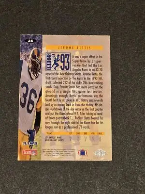 1994 Collector’s Choice #35 Jerome Bettis - Football Card Single