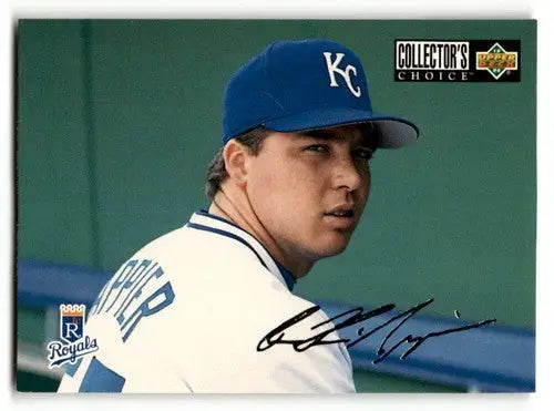 Baseball card featuring Kevin Appier in a Kansas City Royals uniform 1994 Collector’s Choice