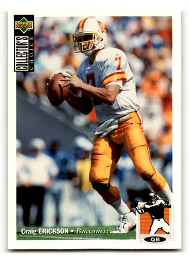 Craig Erickson football card with original gloss, Craig Erickson NM-MT condition