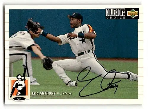 Original gloss Eric Anthony Houston baseball card from 1994 Collector’s Choice series