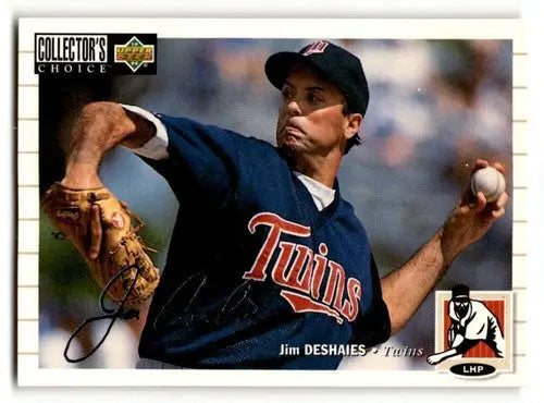 Baseball card of Jim Deshaies Minnesota Twins from 1994 Collector’s Choice series