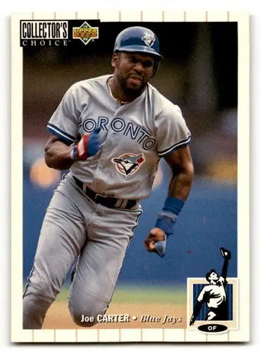 Joe Carter baseball card from 1994 Collector’s Choice featuring Toronto Blue Jays player
