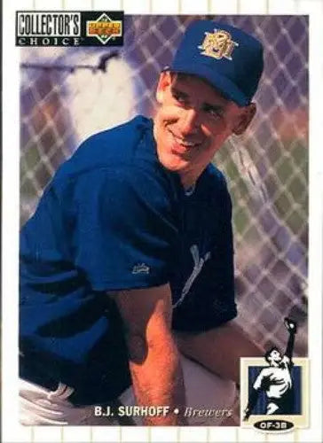 1994 Collector’s Choice #469 B.J. Surhoff NM Near Mint Brewers - Baseball Card Single