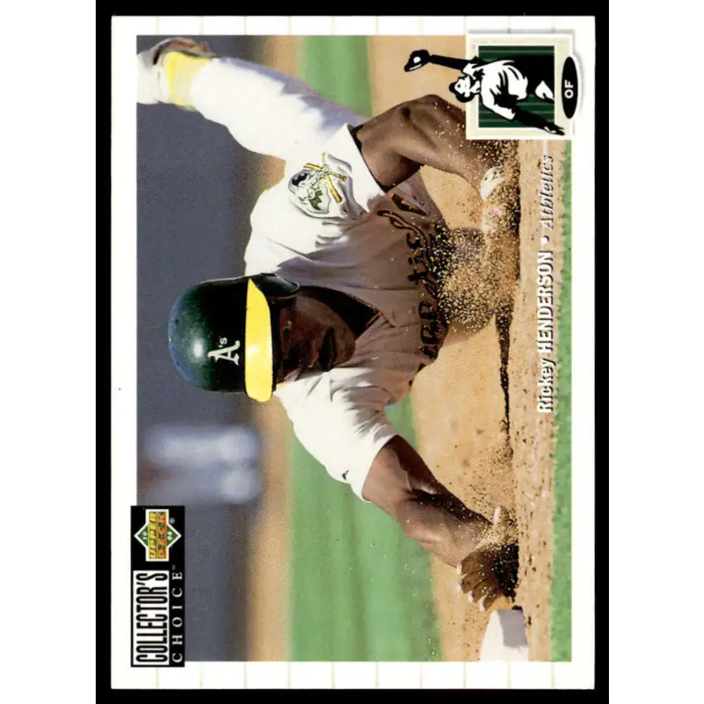 1994 Collector’s Choice #510 Rickey Henderson NM-MT Oakland Athletics Baseball Card - Baseball Card Single