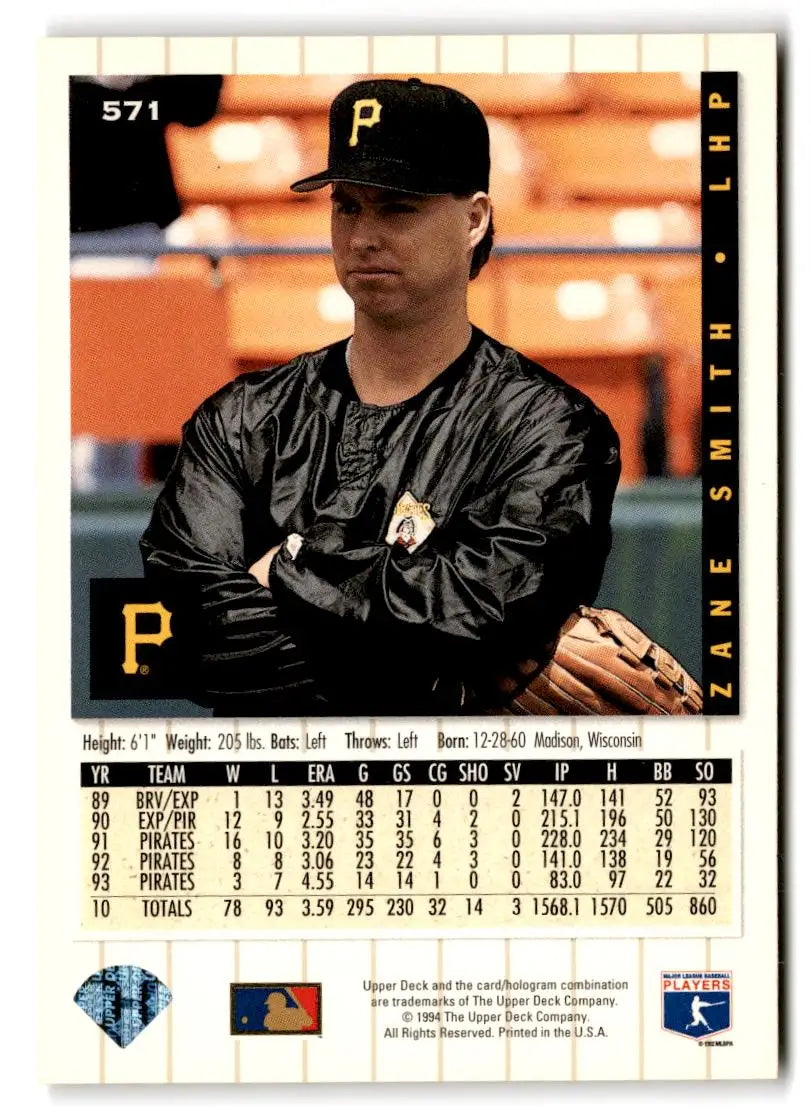 1994 Collector’s Choice #571 Zane Smith - Baseball Card Single