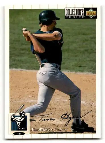 Original gloss baseball card of Tim Hyers San Diego Padres from 1994 Collector’s Choice