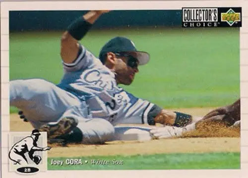 Joey Cora White Sox baseball card with original gloss from 1994 Collector’s Choice